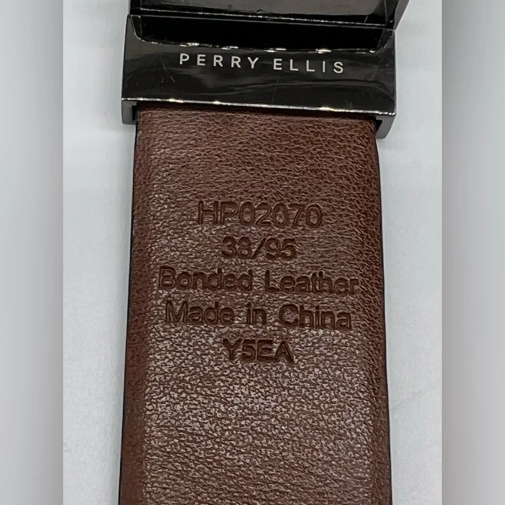 Perry Ellis leather brown men’s large belt